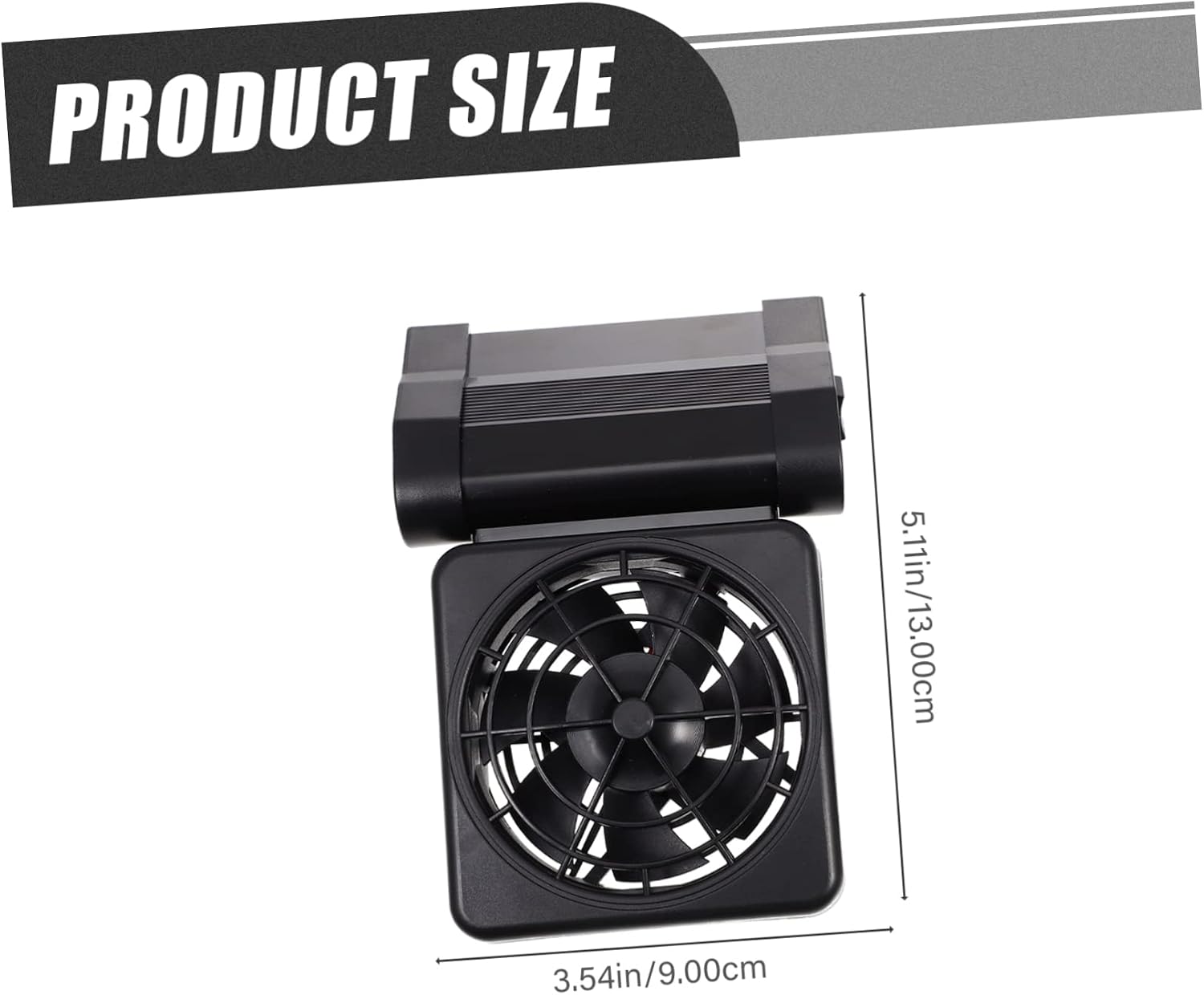 Mikikit Shrimp Tank Cooler Adjustable Fan for Fish Tank Cooling Low Noise Operation Wall Mounted Design for Aquariums US Plug