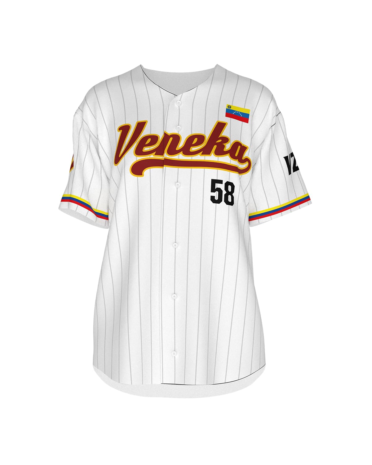 Baseball Jersey Venezuela, Sifrina y boleta (US, Alpha, X-Large, Regular, Regular, Boleta, Men)