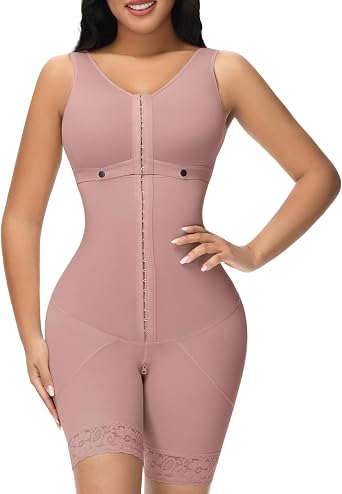 M MYODRESS Fajas Colombianas Shapewear for Women Tummy Control Bodysuit Full Body Shaper Post Surgery Compression Garment