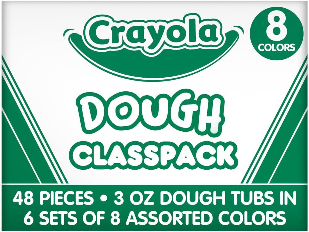 Crayola Dough Classpack 8 Assorted Colors (48 Count), 3oz