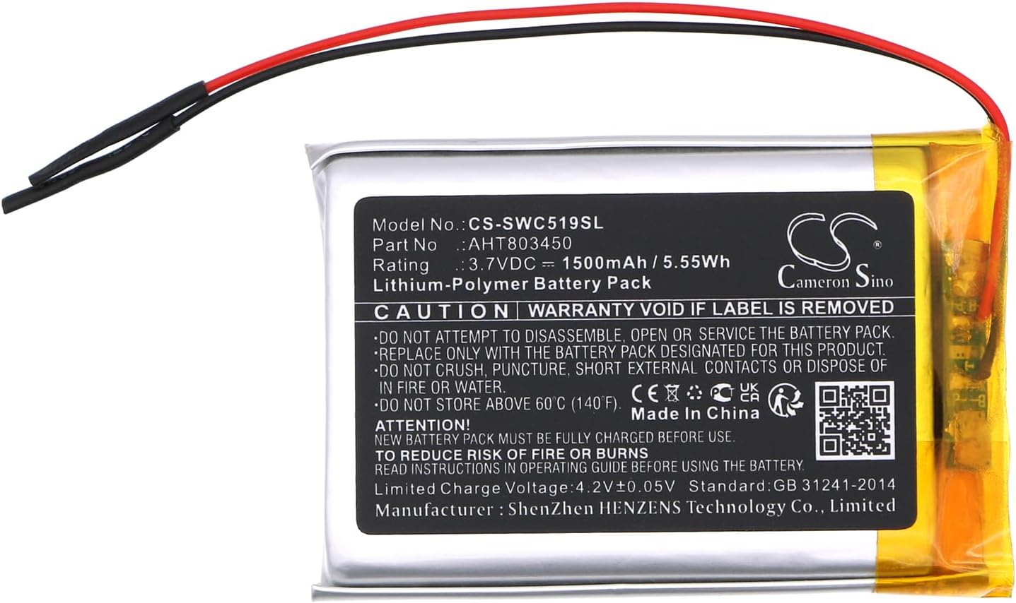 Cameron Sino Battery for Skywin SW-CS-519, Wireless Conference PN:Skywin AHT803450 1500mAh / 5.55Wh