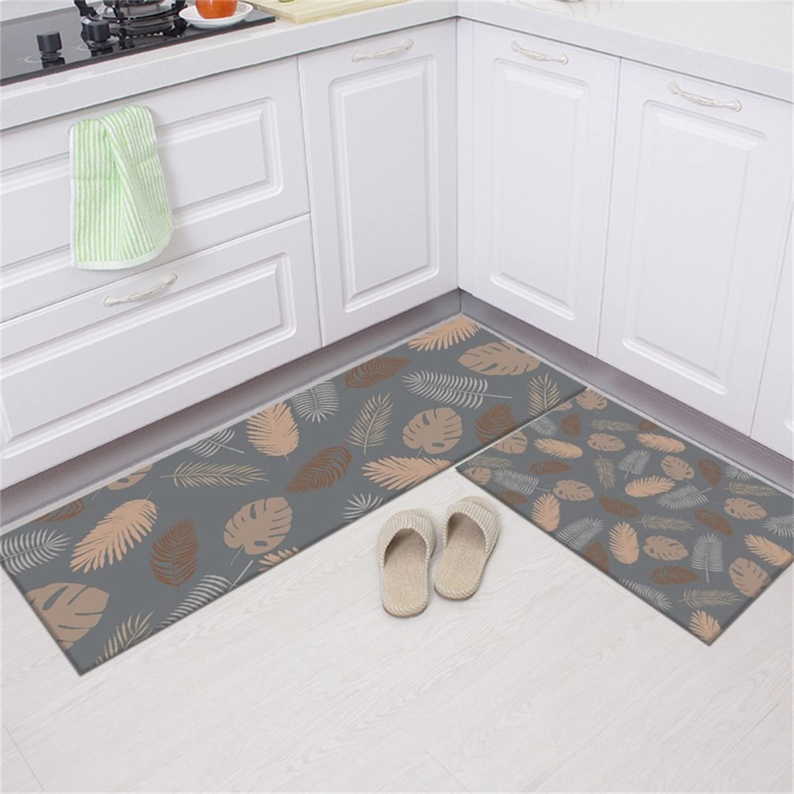Tapis de cuisine 45x120 cm et 45x70 cm lot de 2 tapis de sol absorbants et lavables