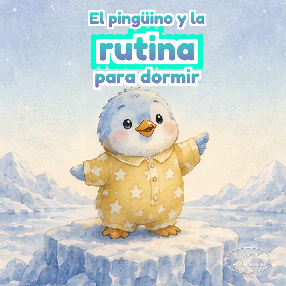 El pingüino y la rutina para dormir: Una historia para niños sobre una rutina nocturna con baño, pijama, lectura y sueños