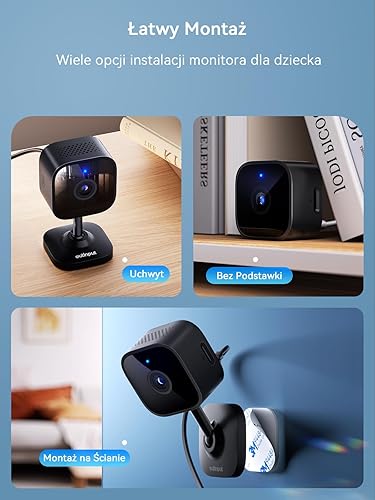 Miniatura 4 de Outinput Cámara de seguridad para interiores, cámara WiFi 2K, seguridad para el hogar, monitor de bebé, cámara para mascotas, control de smartphone,