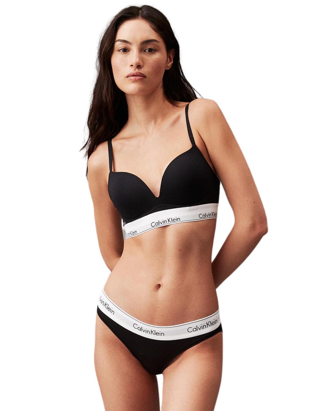 Calvin Klein Donna Reggiseno Push-up Plunge con Ferretto