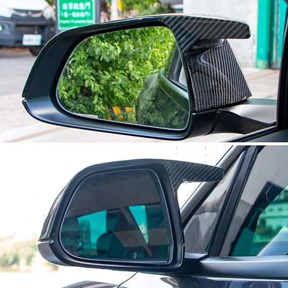 Real Carbon Fiber Mirror Caps for 2017-2026 Tesla Model 3 All Trims