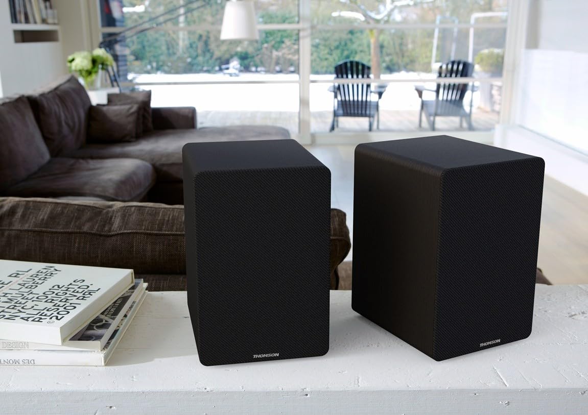 THOMSON WS400DUO Ensemble de deux enceintes 2x 7,5W Noir