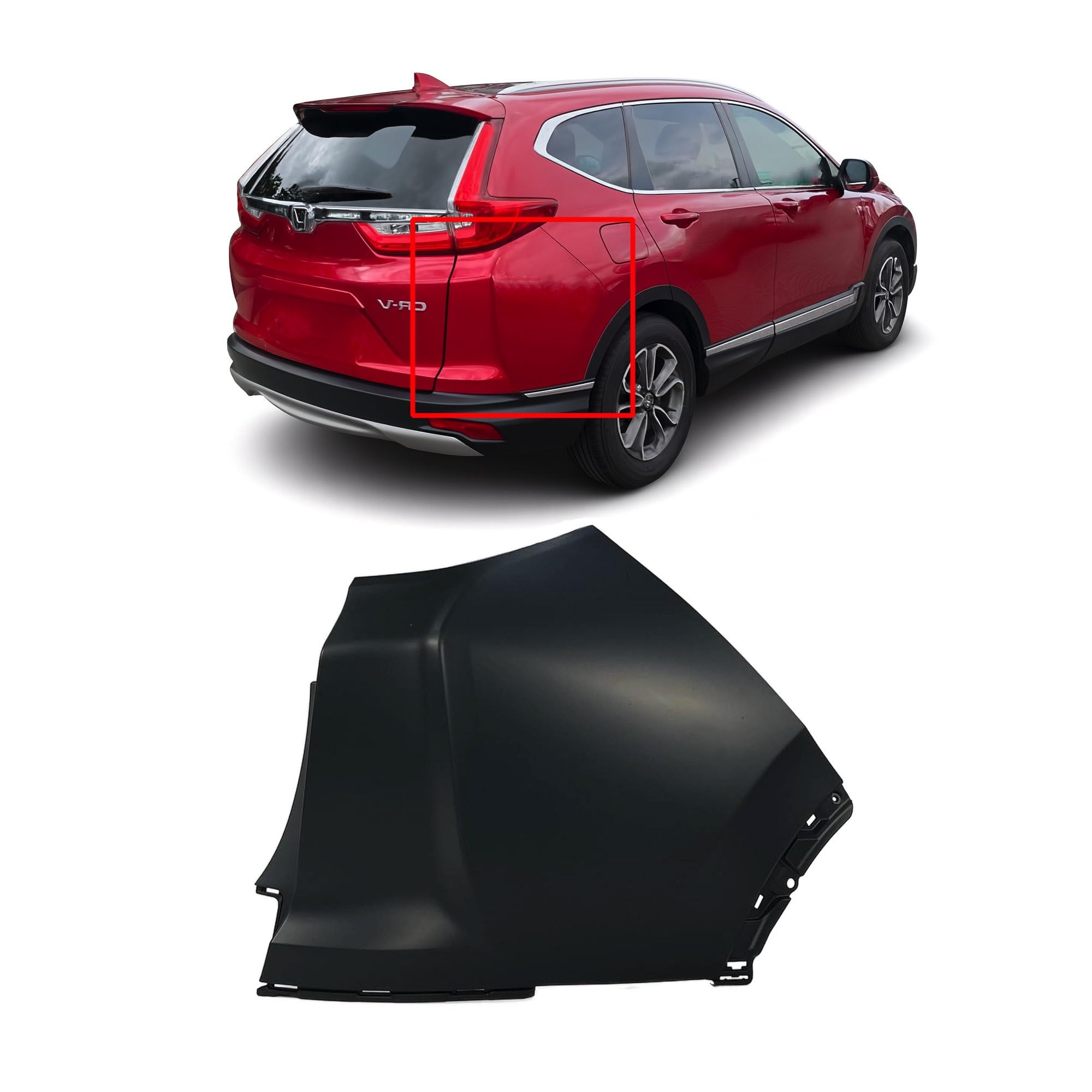 Amazon.com: FitParts Compatible With Rear Bumper Face End