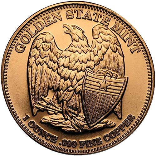 Miniatura 6 de Moneda redonda de cobre puro .999 de 1 oz (Apolo 11 50 aniversario)