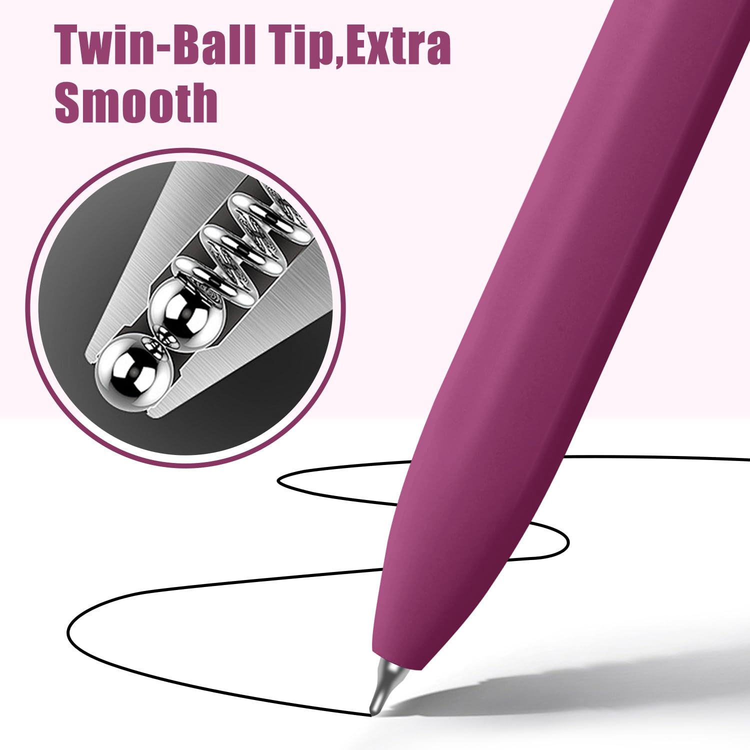 Vitoler Gel Pens 0 5 mm Black Ink Pens 8 pcs Smooth Writing Pens for Bible Retractable Quick — view 4