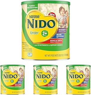 Nestlé NIDO Kinder Toddler Milk Beverage Powder Mix, 2 + Years, 23 Servings per