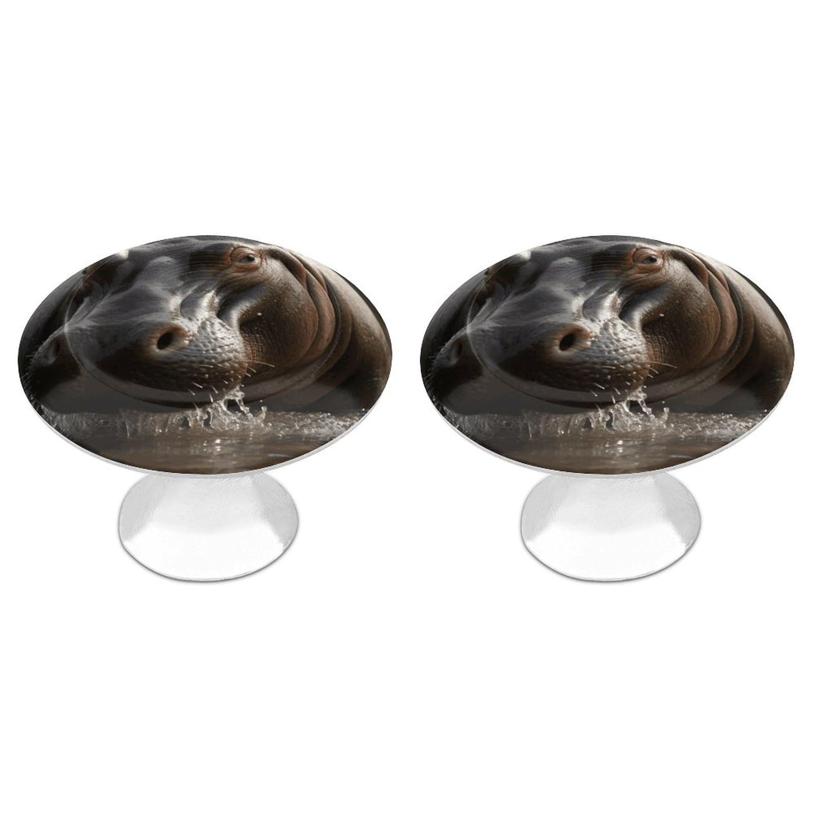 Btcowzrv Style Hippo 2 Pack Cabinet Knobs Drawer Pulls