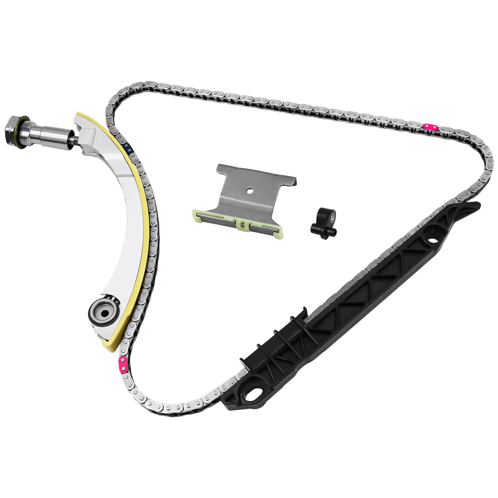 Photo 1 of 2.4 Ecotec Timing Chain Kit W/Tensioner 94201S Compatible with 2010-2017 Chevy Equinox Malibu, GMC Terrain, Buick Verano Regal Lacrosse, Saturn Aura/Vue,2.4L 2.0L 2.2#12680750 Kit Cadena De Tiempo