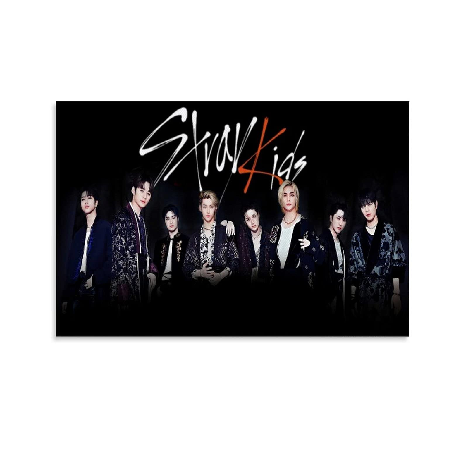 Hellove Unframe-Style1 Kpop Stray Kids Poster Poster Decorative Painting Canvas Wall Art Living Room Posters Bedroom Painting 16X24inch(40X60cm)
