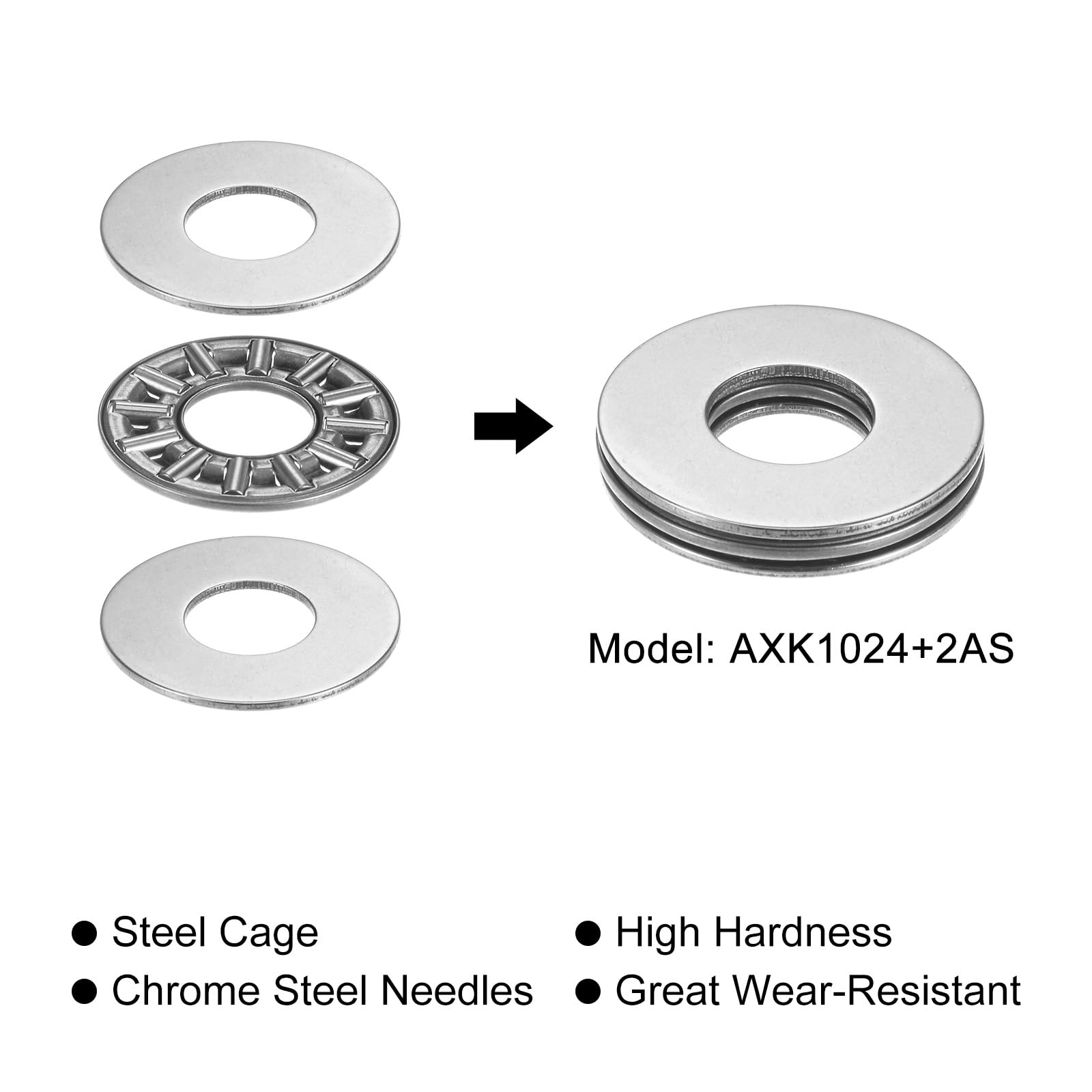 AXK1024 Thrust Needle Roller Bearings - Heavy Duty -4