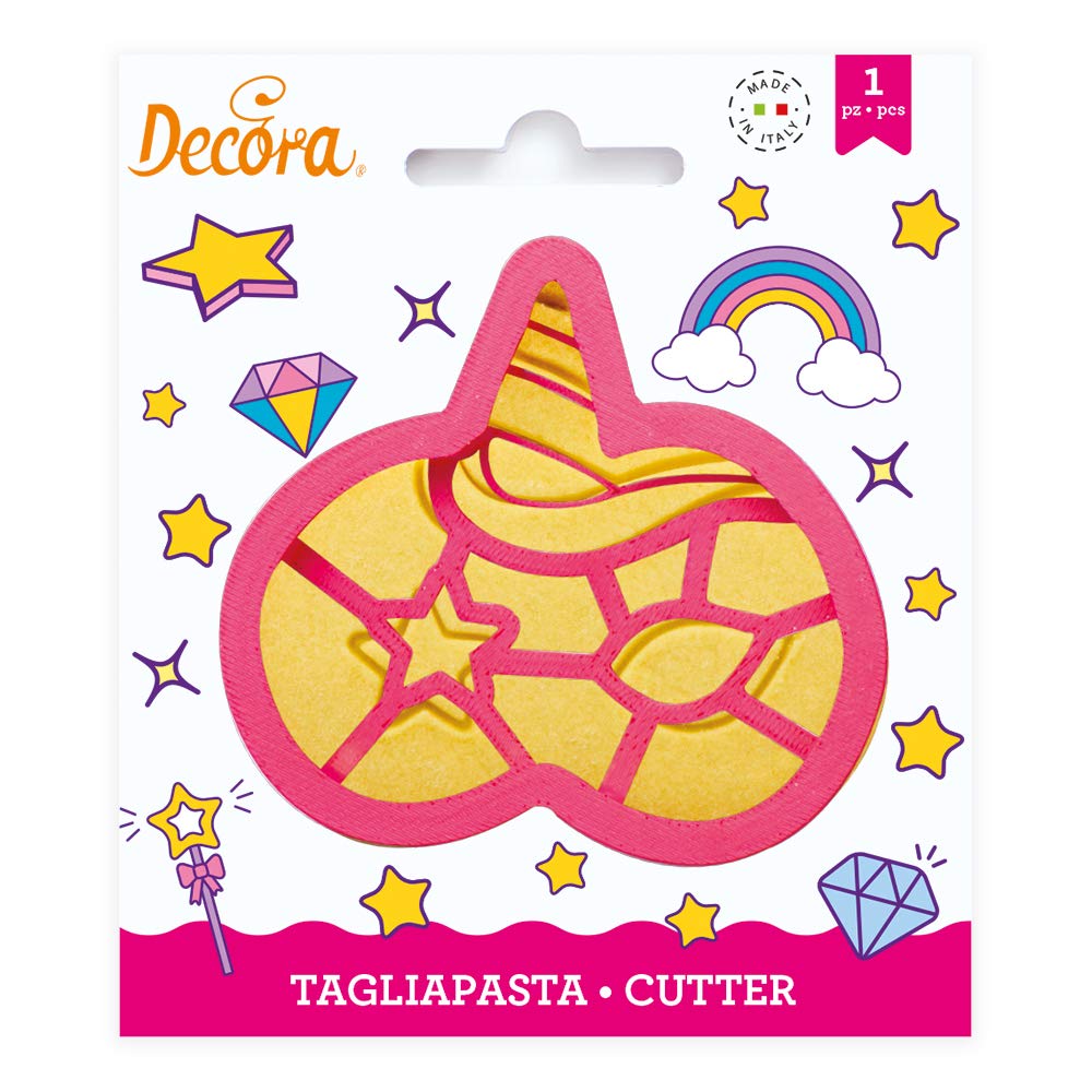 DECORA 0255100 Unicorn MASK Plastic Cookie Cutter