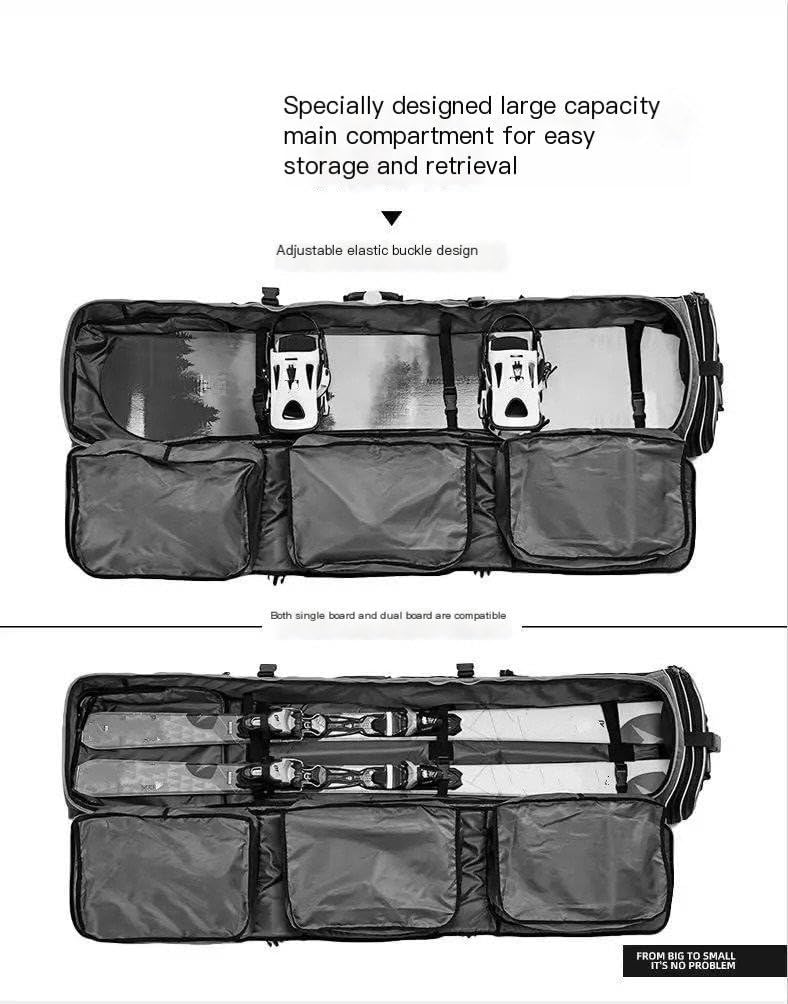 スキーケース スノーボードトラベルバッグ防水シングルスキーキャリーバッグスキー用品収納袋輸送スキー用 スノボ ケース 楽天市場】スキー板  スノーボードパック キャスター付き スキーケース キャスター スキー板ケース スノーボードケース 手持ち 肩掛け 背負える ...