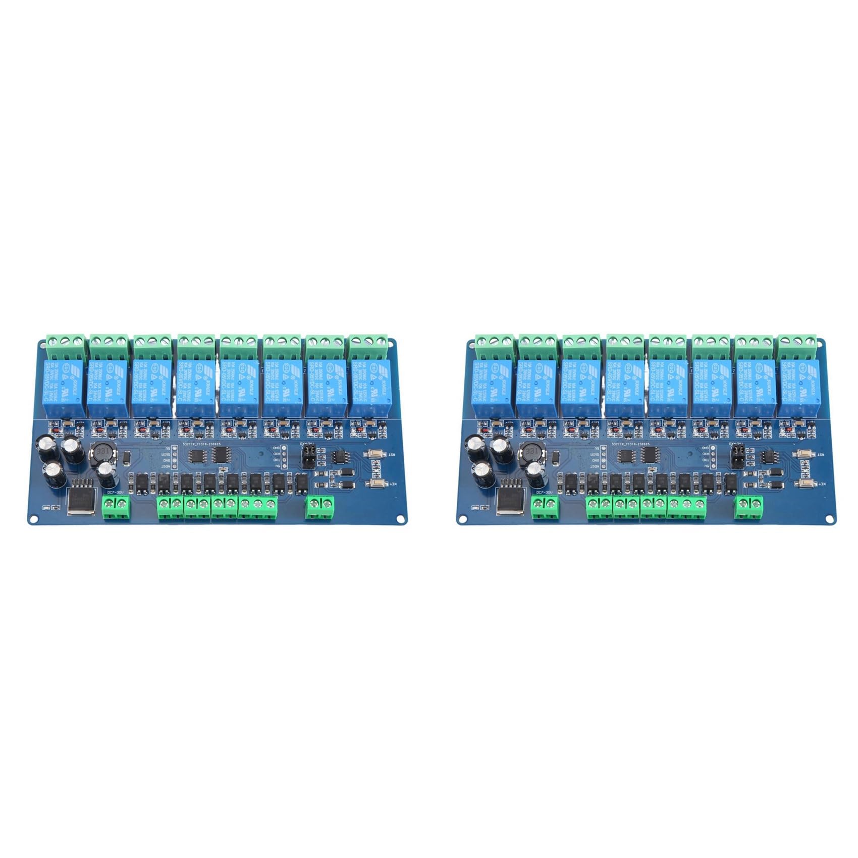 Jnchdghwa 2X Modbus-Rtu 8 Channel Relay Module Modbus RTU 8 Switch Input RS485 Communication TTL