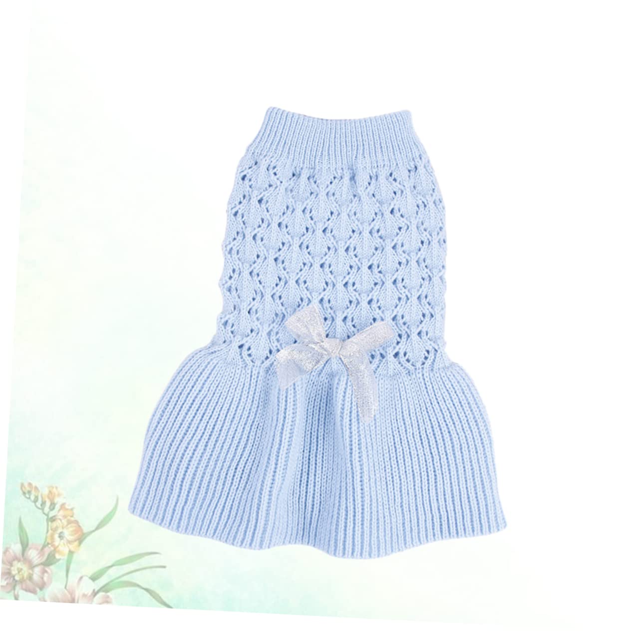 INOOMP 3pièces Pull Printemps pour Chien Et Chat Vêtement Doublé Laine Robe Mignonne à Deux Jambes Confortable XXS Bleu