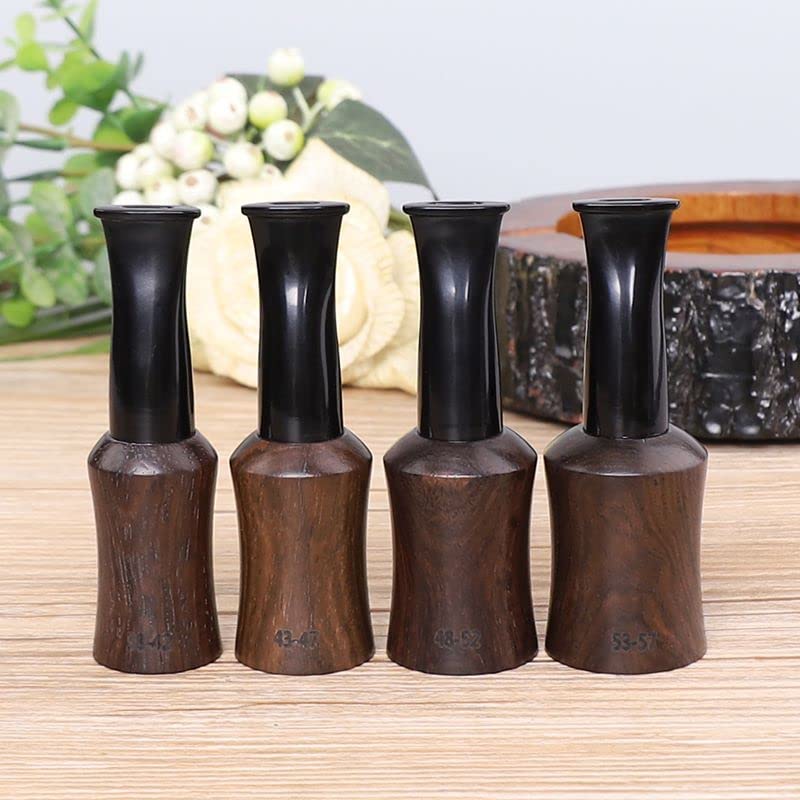 MUXIANG 4 Sizes Set Ebony Wooden Cigar Mouthpiece Tips Portable Cigar Holder (38-42/43-47/48-52/53-57), Natural, 4 Größen eingestellt - Image 4
