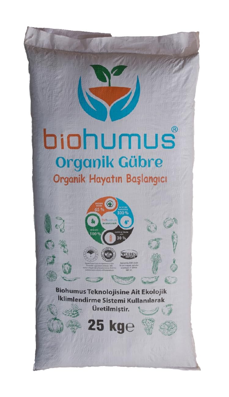 Biohumus SEBZE için, Organik gübre, Organik Sertifikalı, Kök geliştirici, toprak düzenleyici, bitki