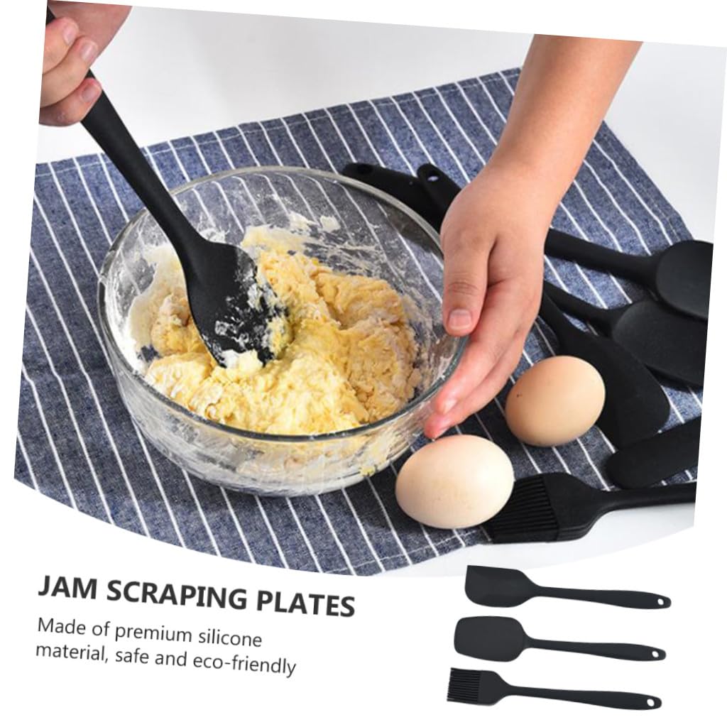 Juego de Espátulas de Silicona para Crema de 9 Piezas, Ligero y Flexible, Adecuado para Repostería y Alisar Pasteles en Cocina