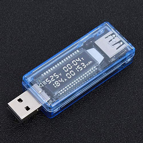 Detector USB LCD, voltímetro, amperímetro, testador de capacidade de energia, medidor de corrente de