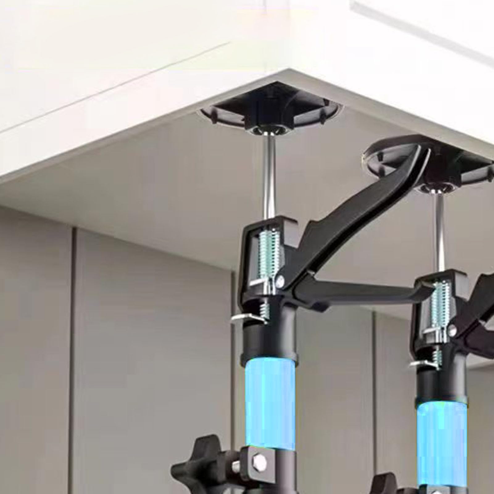 Telescopic Support Rod, Non Slip Nylon Pad Easy Cabinet Installation Support Pole Stainless Steel 50-115cm for Woodworking Projects