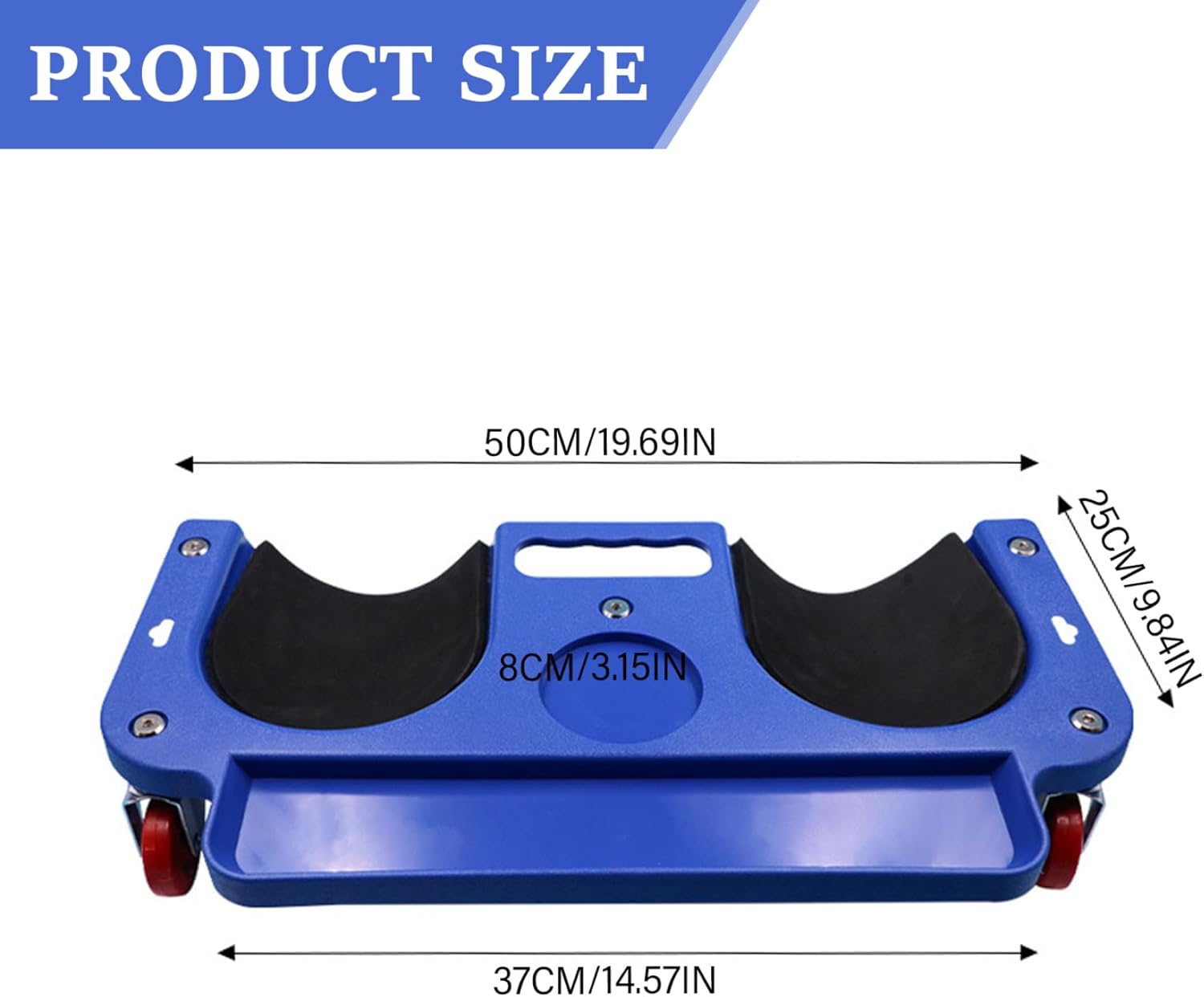 Rolling Knee Pads with Wheels 20x10" Comfortable Thickened Rolling Knee Pads for Flooring Multifunctional Kneel Pad Used for Garage Workshop Garden Gardening Roller