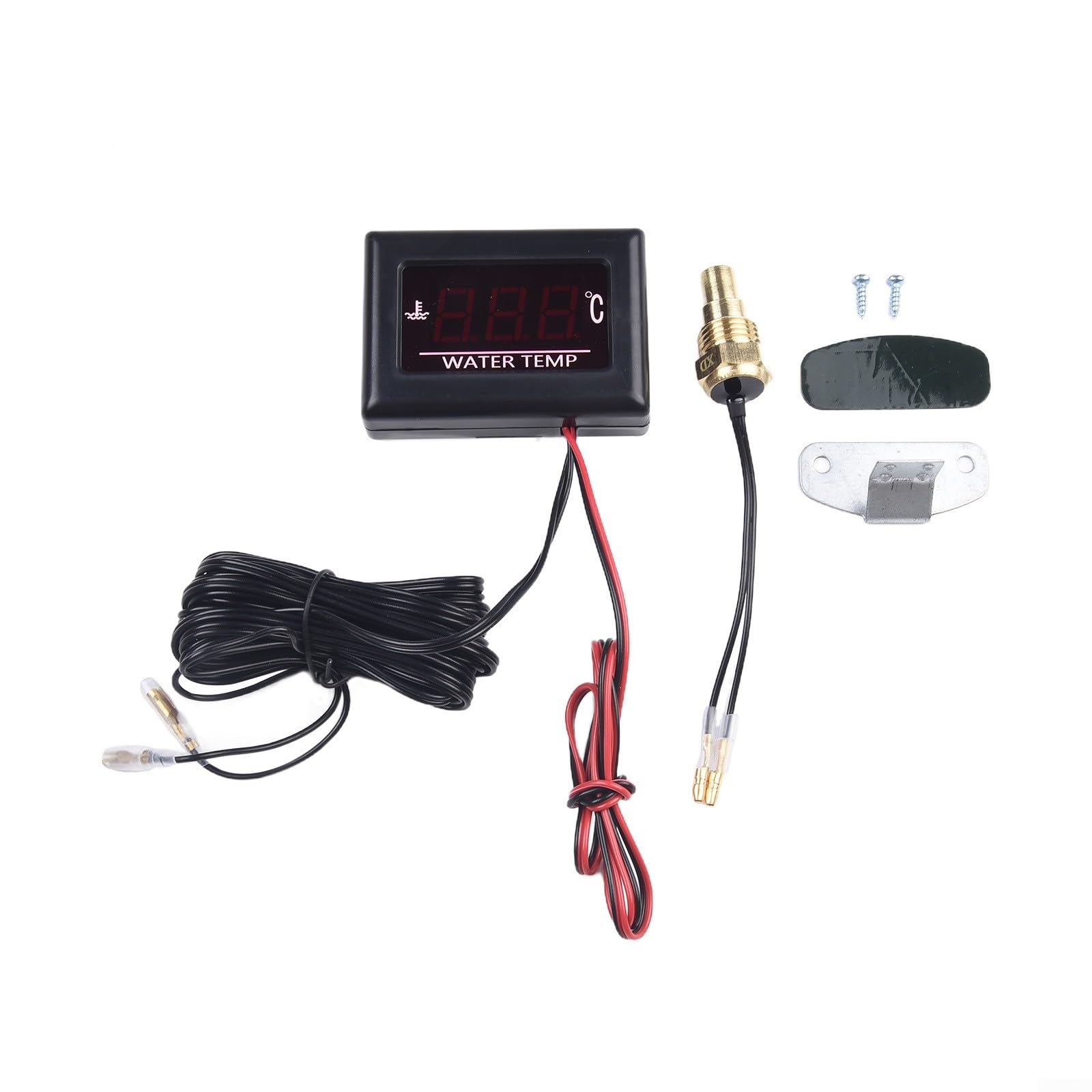 Indicador digital de temperatura del agua 0-120 con sensor 12V 24V coche para camión