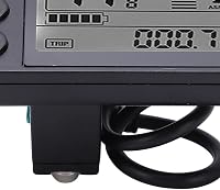 FTVOGUE S866 LCD Kijelző Panel - 24V/36V/48V Elektromos Roller Vezérlőpanel Vízálló Csatlakozóval, Fekete ABS Műanyag Keret, Felnőtteknek 7