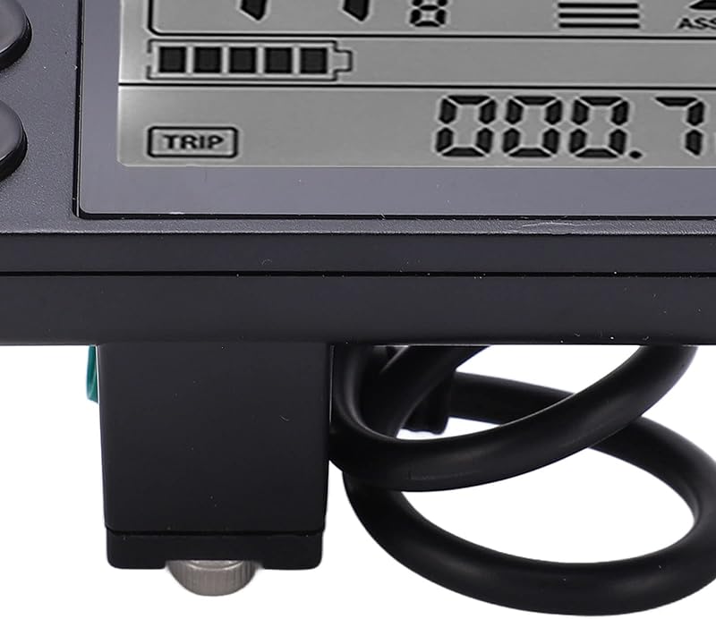 FTVOGUE S866 LCD Kijelző Panel - 24V/36V/48V Elektromos Roller Vezérlőpanel Vízálló Csatlakozóval, Fekete ABS Műanyag Keret, Felnőtteknek