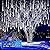 Kwaiffeo Christmas Lights Outdoor, 24 Tubes(Equivalent to 3 Sets of 8-Tubes) Meteor Shower Lights Snow Falling Icicle Lights for Xmas Tree Halloween Decoration Wedding Party Window, UL Plug, White