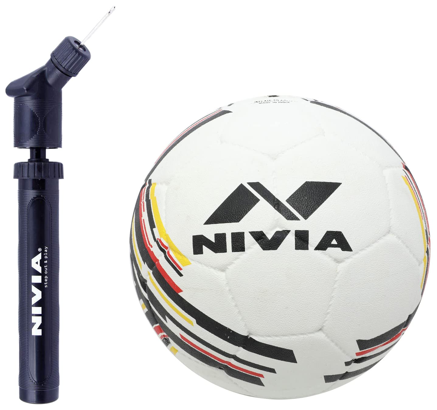 Nivia Ball Pump+NIVIA Country Color Molded Football Size 3 - Germany (B09HMVGC8Y) Amazon Price History, Amazon Price Tracker