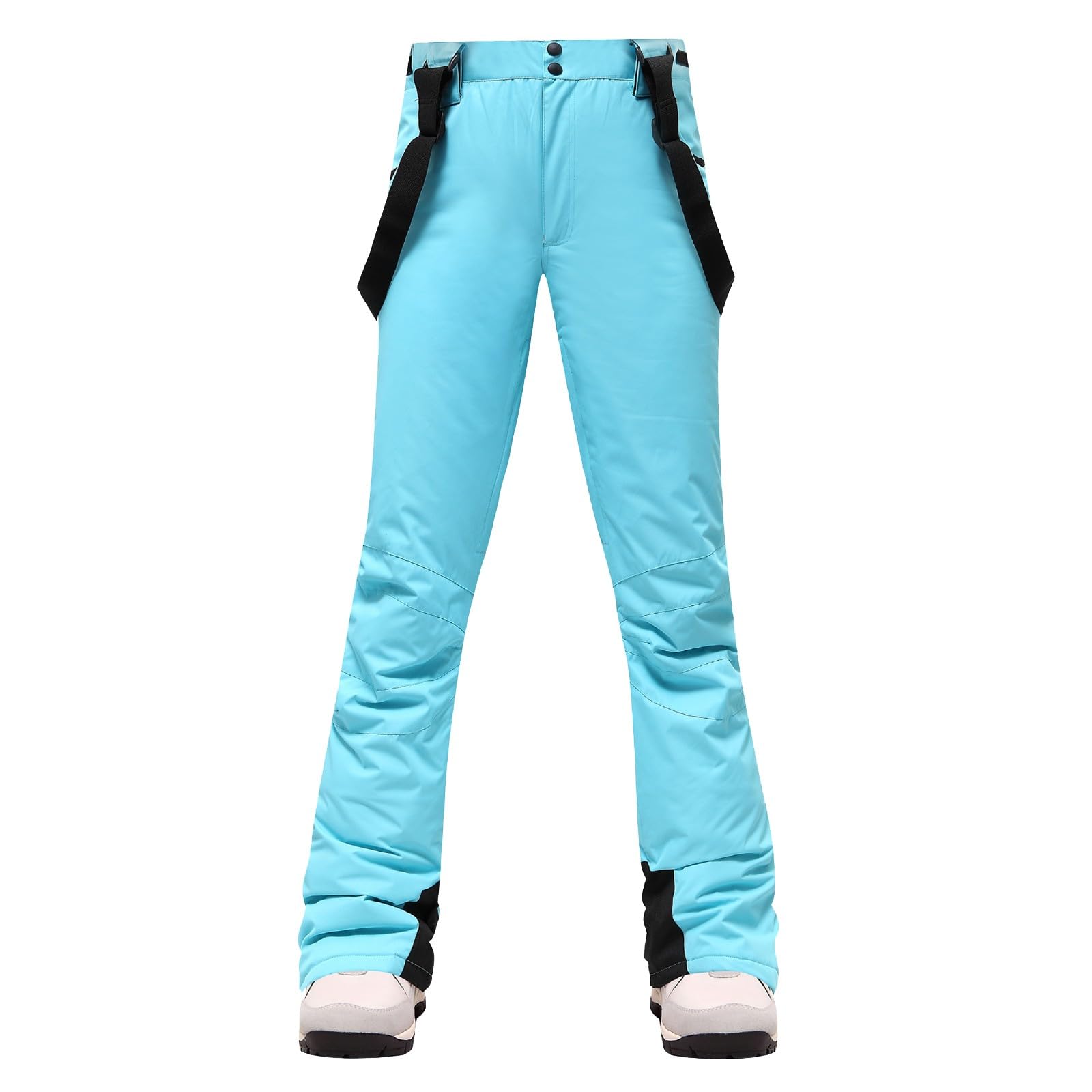 Thermo Skihose Damen - Funktionshose Schneehose Mit Trägern Schneeanzug Skioverall Winter Warm Wanderhose Winddicht Thermohose Trekkinghose Softshellhose Outdoor Snowboardhose