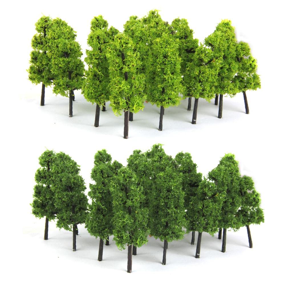 Qianly 2X Pagodenbaum Modellbahn Zubehör 1/150 20 Stück
