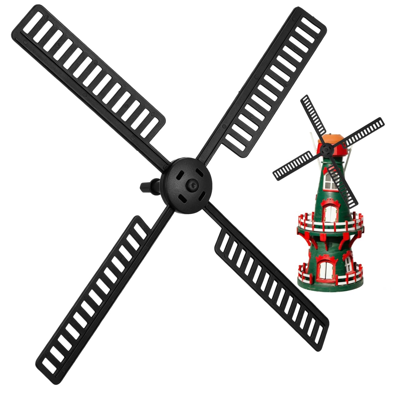 Gatuida Solar Windmill Outdoor Garden Plastic Blades for Yard Decoration