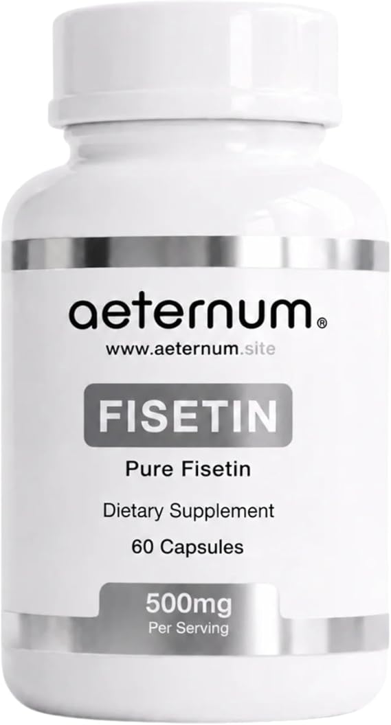 aeternum Fisetin 60 Capsules | 500mg Per Capsule | Premium Supplement