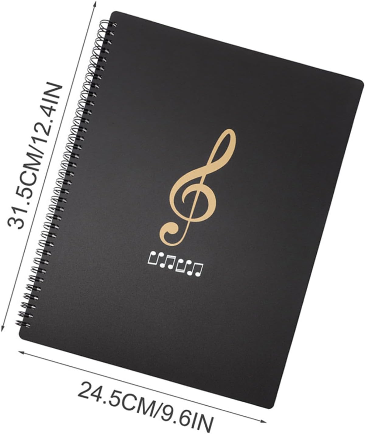 A4 Music Score Folder Multiple Inserts Plastic Music Sheet Storage Organizer Document File Binder for Musicians and Office Use