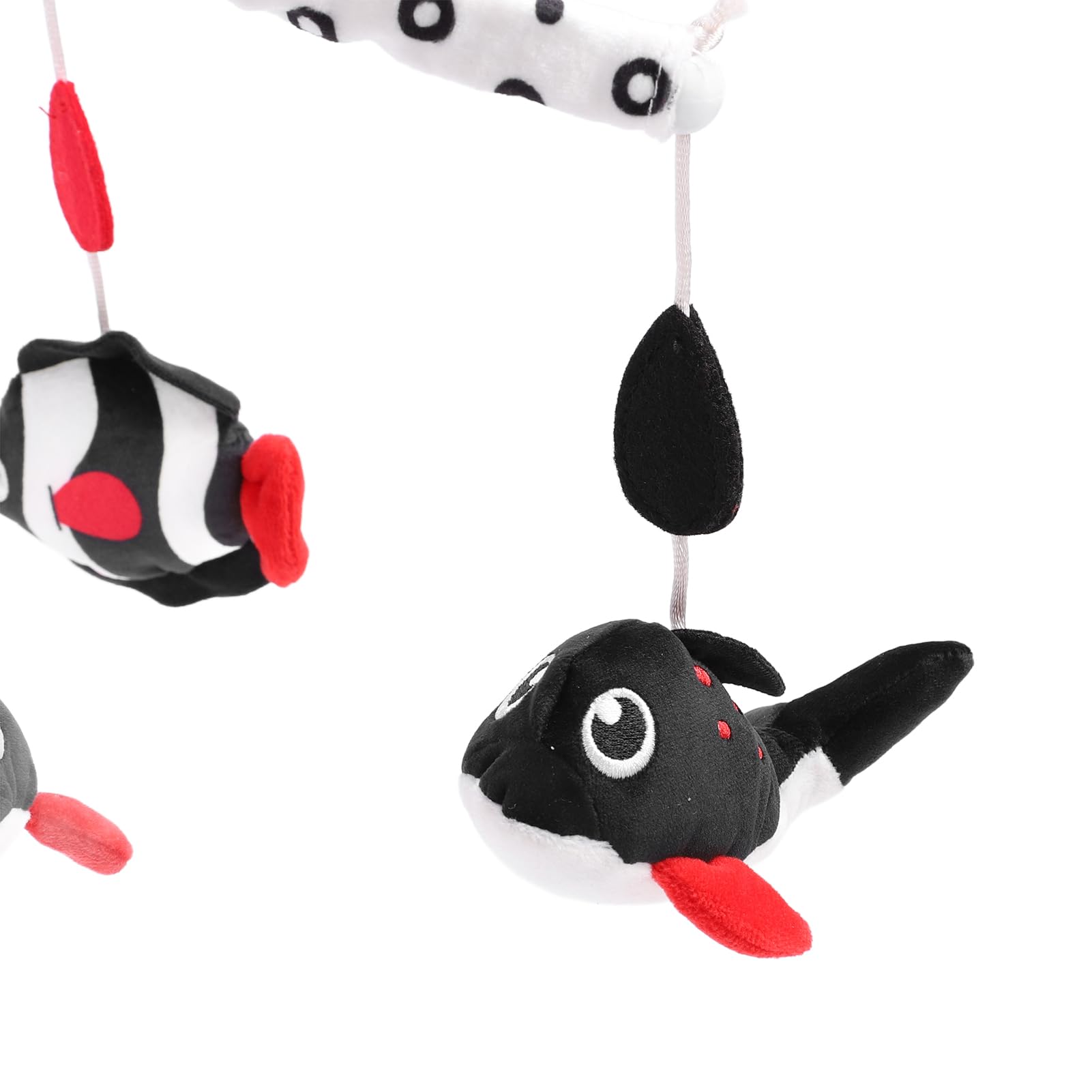 Babybett-Mobile-Spielzeug aus Weichem Plüsch mit Spieluhr, Kontrastreiche Farben, Ansprechendes Design für Kleinkinder, 1 Einheit (Ozean)