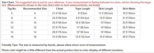 Miniatura 7 de winying Disfraz de animadora para niños y niñas, 2 piezas, sin mangas, disfraz de líder de animación, cosplay, baile, disfraz elegante
