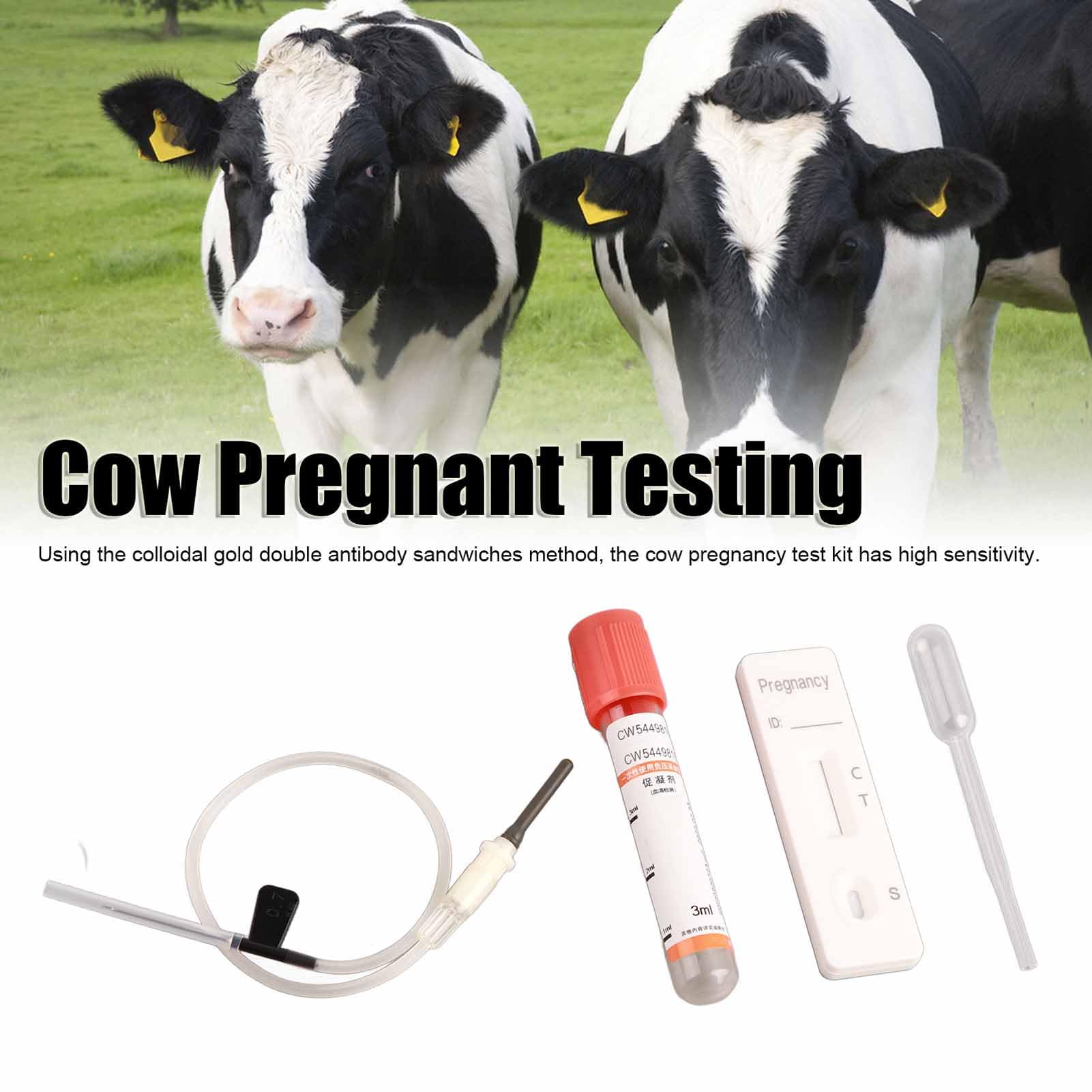Kit de prueba de embarazo para vacas herramientas completas detección temprana alta sensibilidad resultados rápidos y precisos operación sencilla compatible con vacas mayores de 28 días