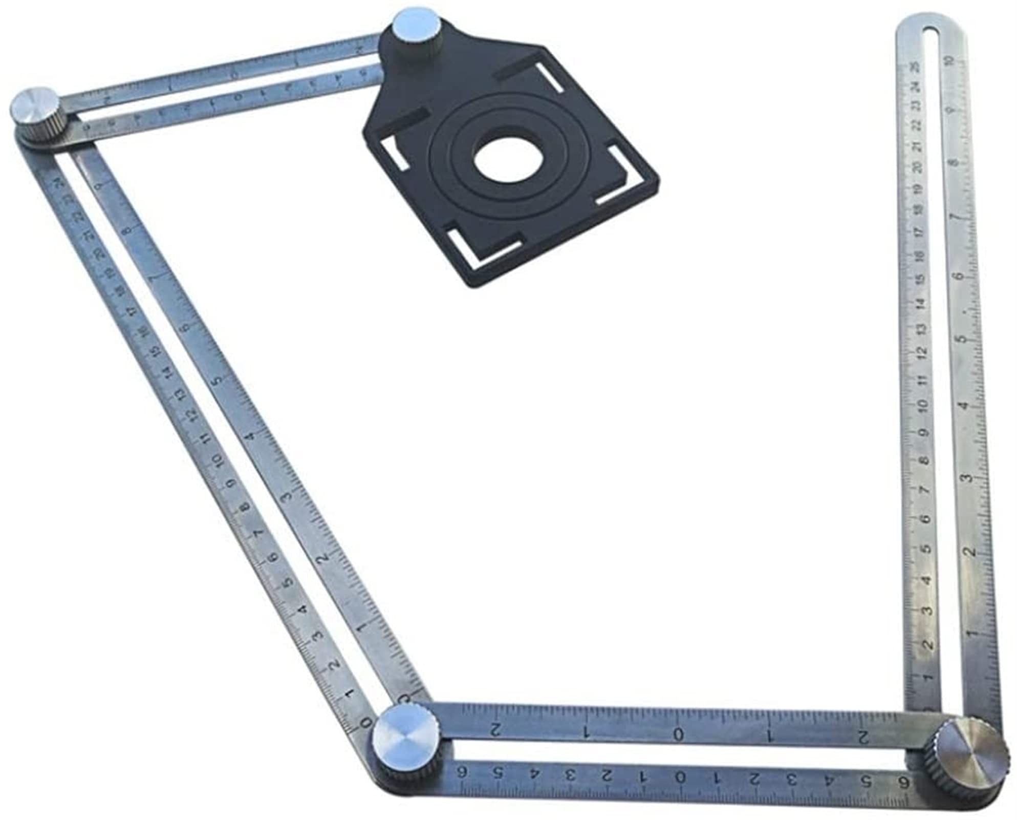 Righello dell'angolo di visualizzazione digitale Righello in acciaio inox Righello a quattro volte in acciaio inox multi-funzione Pieghevole Pieghevole Pieghevole multi-angolo Righello Angolo Finder