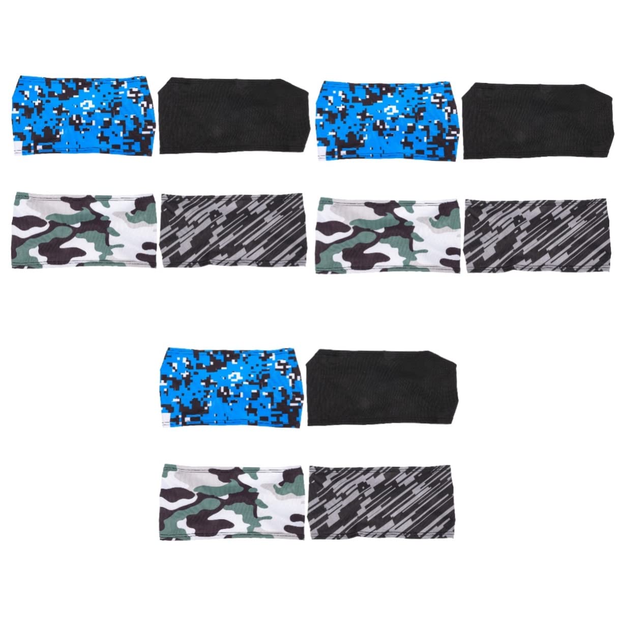 YARNOW Lot De 3 Bandeaux Élastiques Absorbant La Transpiration pour Homme Bandeau De Fitness Élégant pour Le Yoga La Course À Pied Doux pour La Peau 4 Pièces X 3