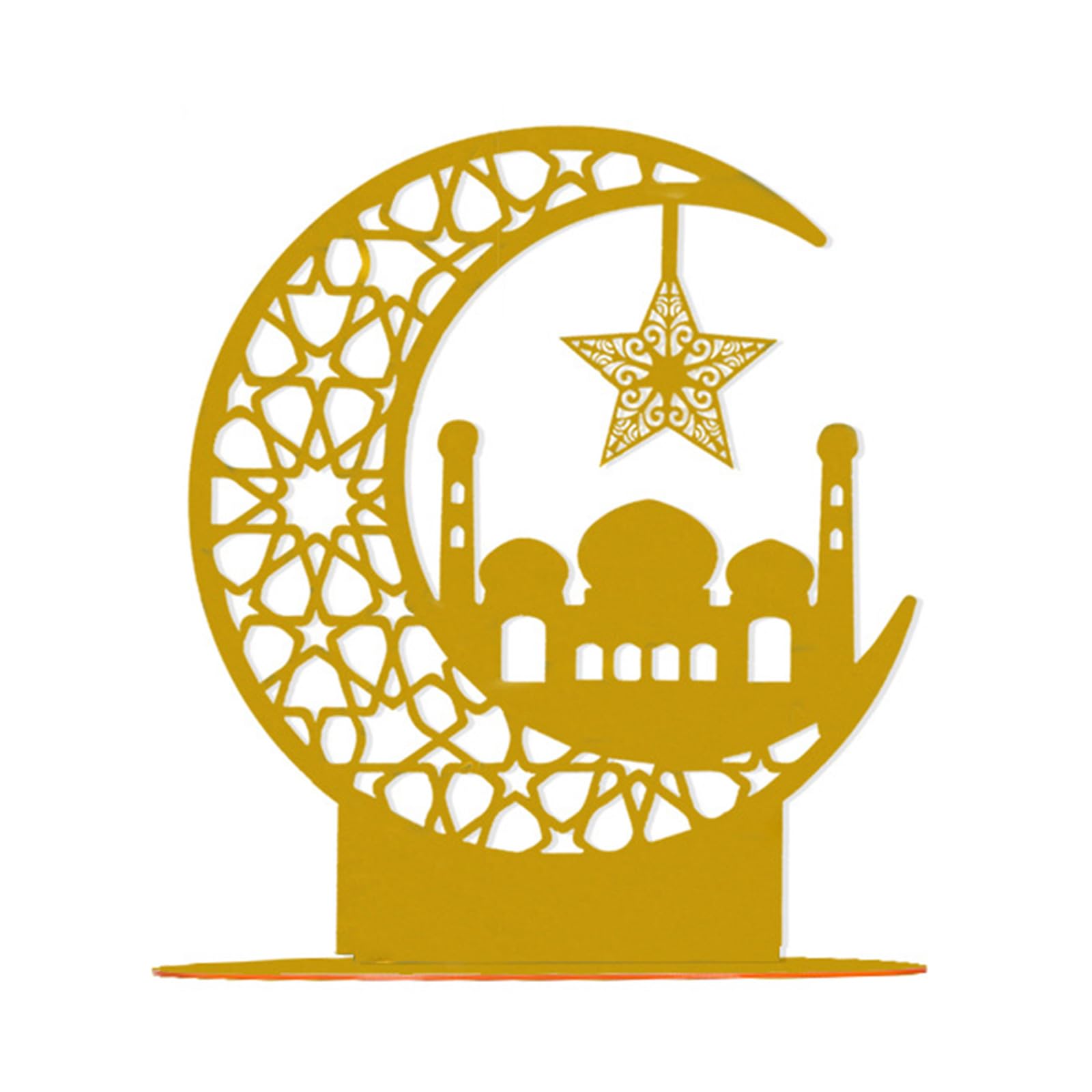 Tsophreniq Shape Acrylics Ornament Desk Decoration Eid Festival for Eid Celebration Supply Party Holiday