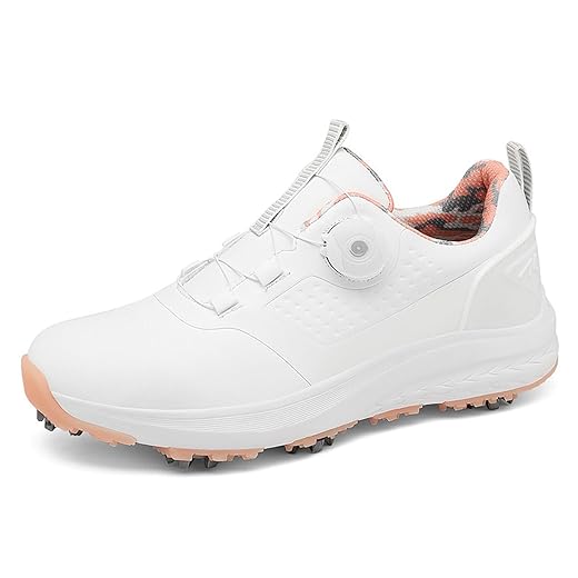 Women Golf Shoes with Spikes Waterproof Golf Shoes for Women