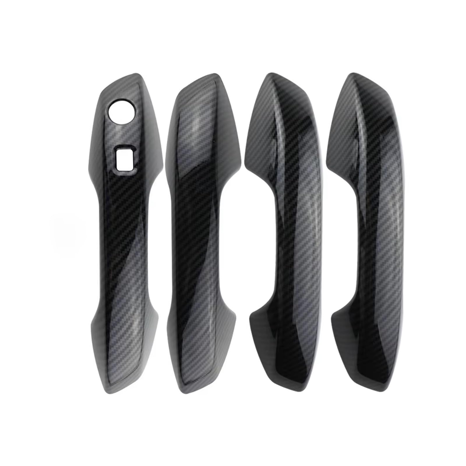 CAQRBCX Outer Door Handle Trim Car Exterior Door Handle Cover Trim Set Compatible with BYD for ATTO 3 2022-2024 Cap Frame Plus Extra Pair Accessories
