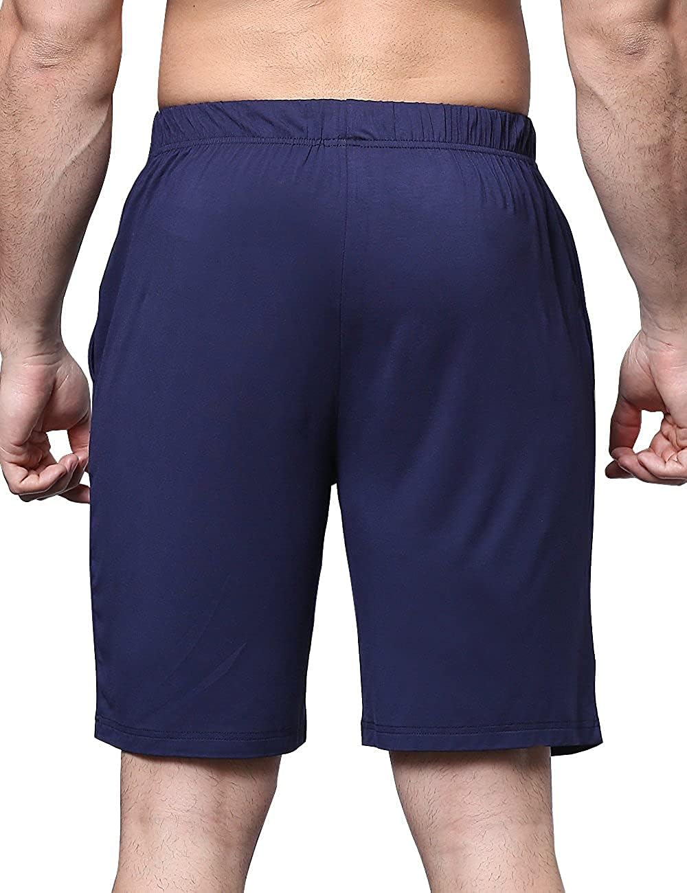 GYS Men's Bamboo Viscose Shorts, Soft Pajama Shorts with Pockets, Moisture-Wicking Casual Shorts Loungewear Sleep Bottoms - Image 4