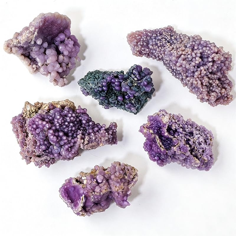 NIBHZ Natürliches Traubenachat-Mineralkristallexemplar