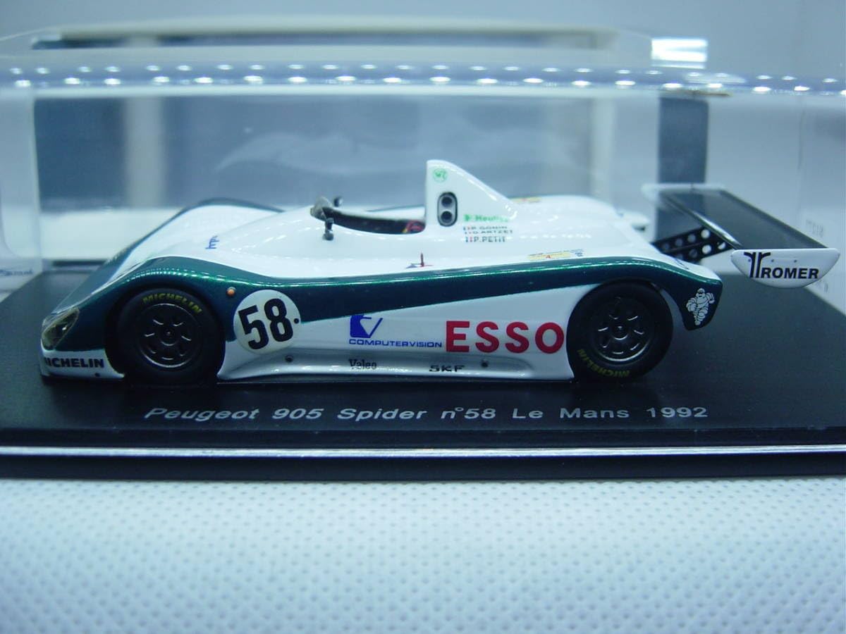 Amazon | spark 1/43 Peugeot 905 Spider Le Mans 1992#58 P.Gonin/D